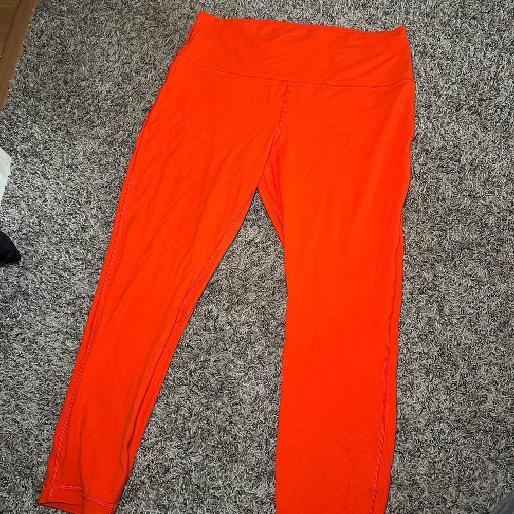 Lululemon Athletica Fiery Orange Leggings
